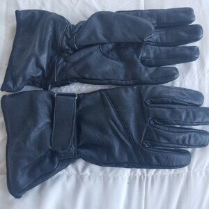 Motorcycle Leather Gauntlet Gloves Women's Size S